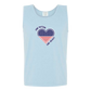 One Nation One Heart - Comfort Colors - Unisex Tank - Neutral Colors & Blues