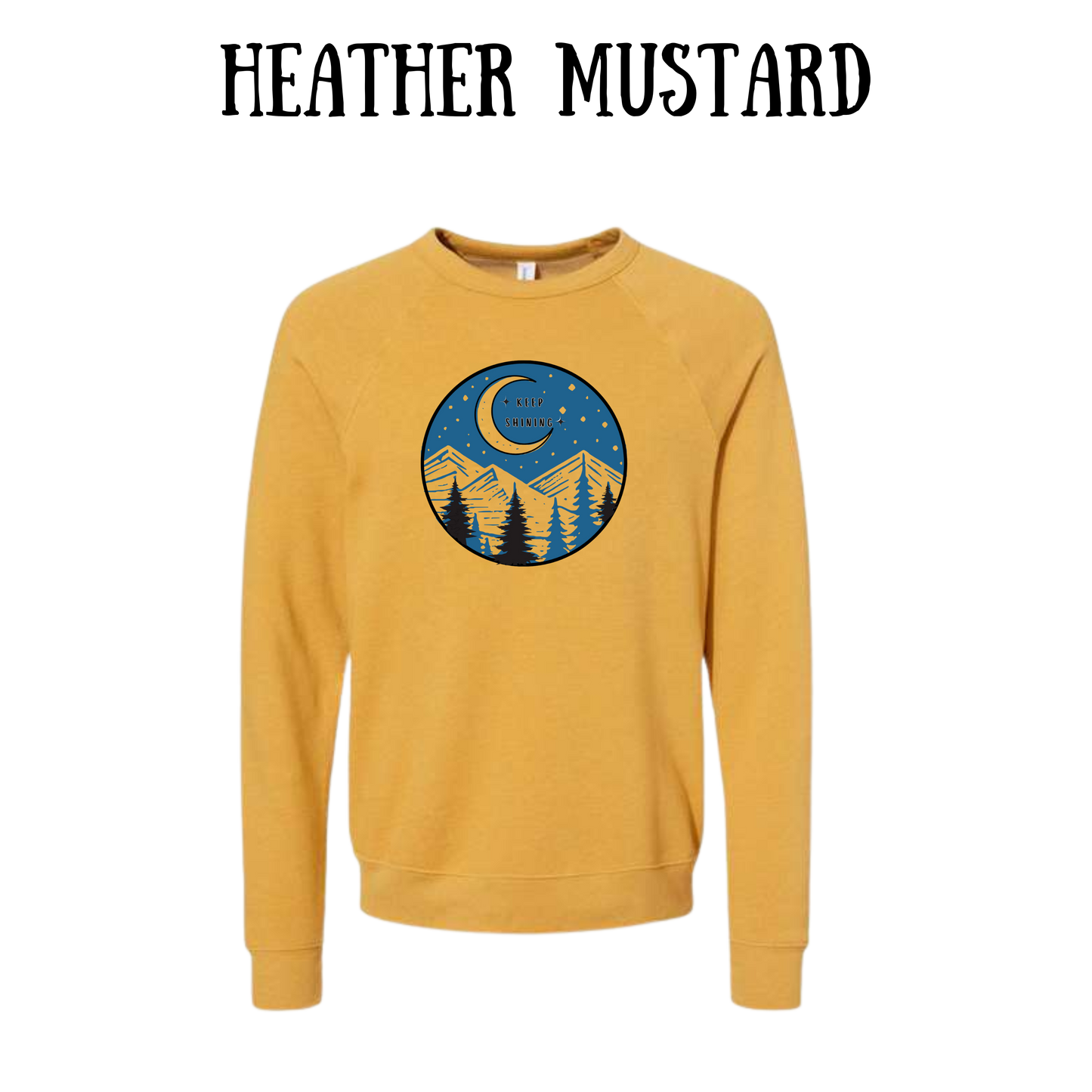OP - Keep Shining - Sponge Fleece Raglan Sweatshirt - Assorted Colors