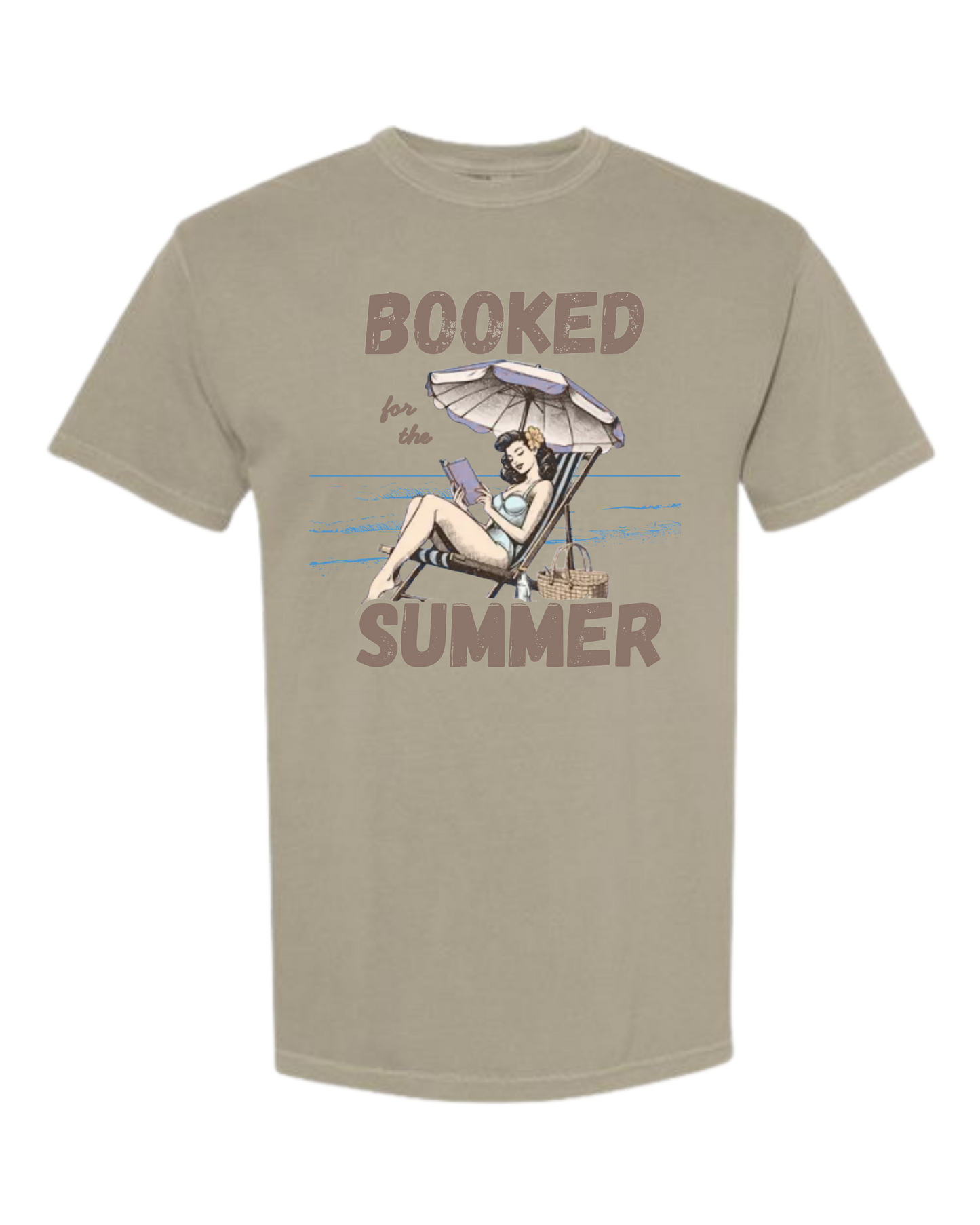 Booked for the Summer - Comfort Colors - Heavyweight Unisex Tee - Neutral Colors