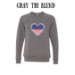 PP - One Nation One Heart - Sponge Fleece Raglan Sweatshirt - Greens, Neutrals