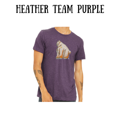 AC - Muscle Bear - Unisex Tee - Pinks, Purples, Neutrals