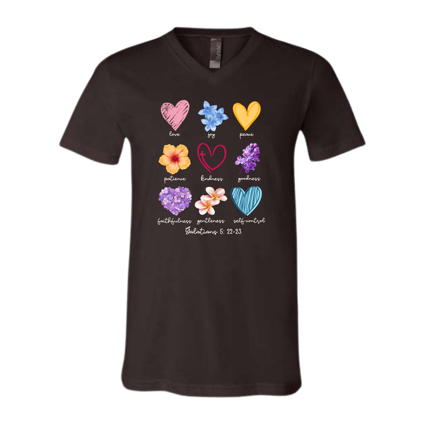 Galatians 5 - Spring - Bella+Canvas - Unisex V-Neck - Neutral Colors