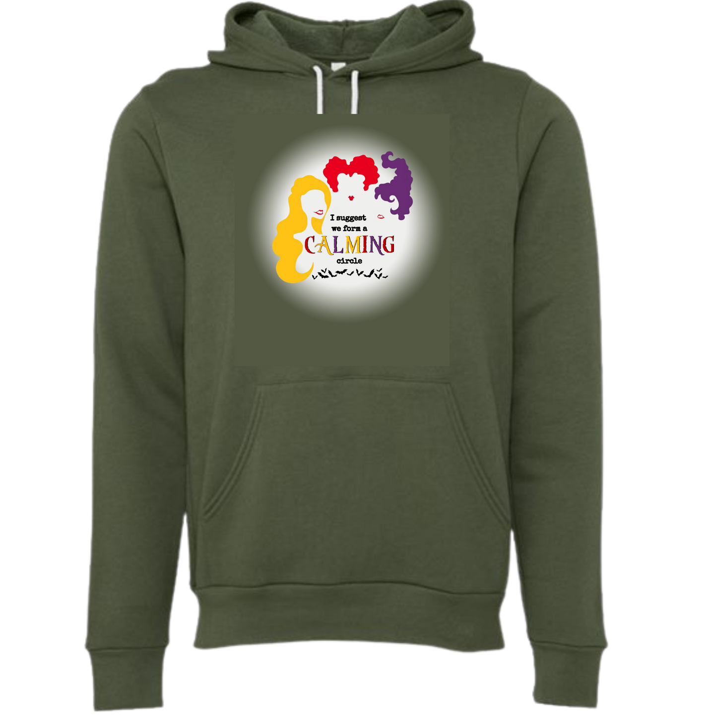 Calming Circle - Sponge Fleece Hoodie - Greens, Neutrals