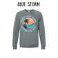 VP - Ready For Some Vitamin D & Sea - Sponge Fleece Raglan Sweatshirt - Blues, Purples
