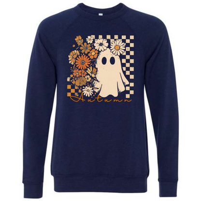 HP - Autumn Ghost - Sponge Fleece Raglan Sweatshirt - Blues, Purples