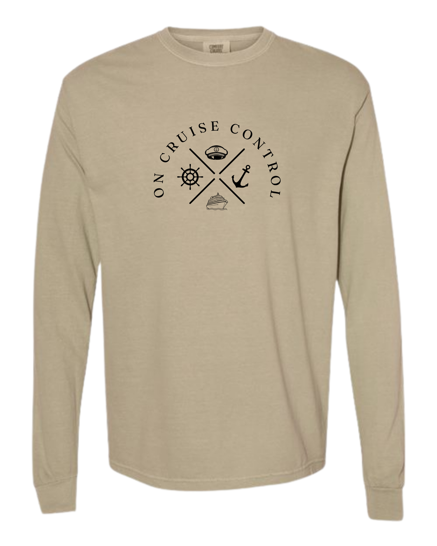 On Cruise Control - Comfort Colors - Heavyweight Long Sleeve Tee - Neutral Colors