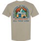 What Happens At The Campground - Comfort Colors - Heavyweight Unisex Tee - Neutral Colors