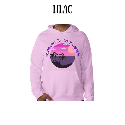 VP - Sunsets & No Regrets - Sponge Fleece Hoodie - Blues, Purples