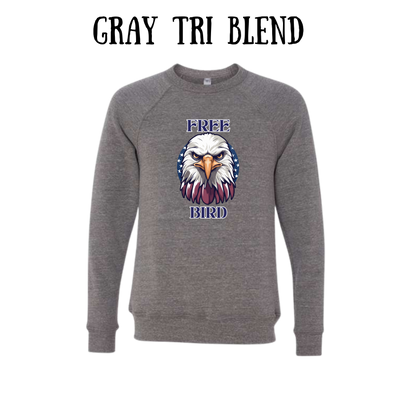 PP - Free Bird - Sponge Fleece Raglan Sweatshirt - Greens, Neutrals