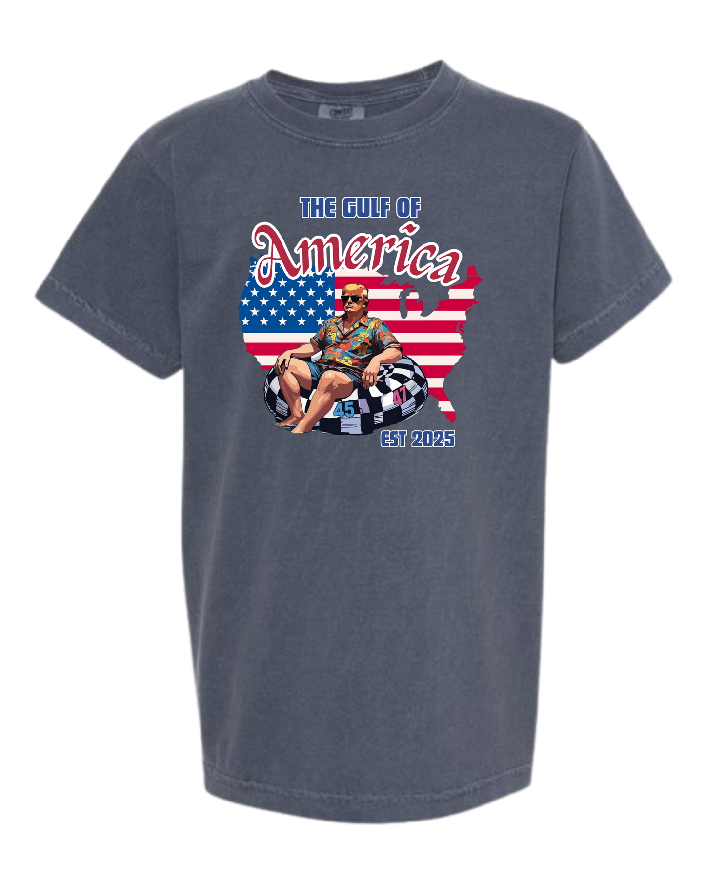 The Gulf of America - Comfort Colors - Heavyweight Youth Tee - Neutral Colors & Blues
