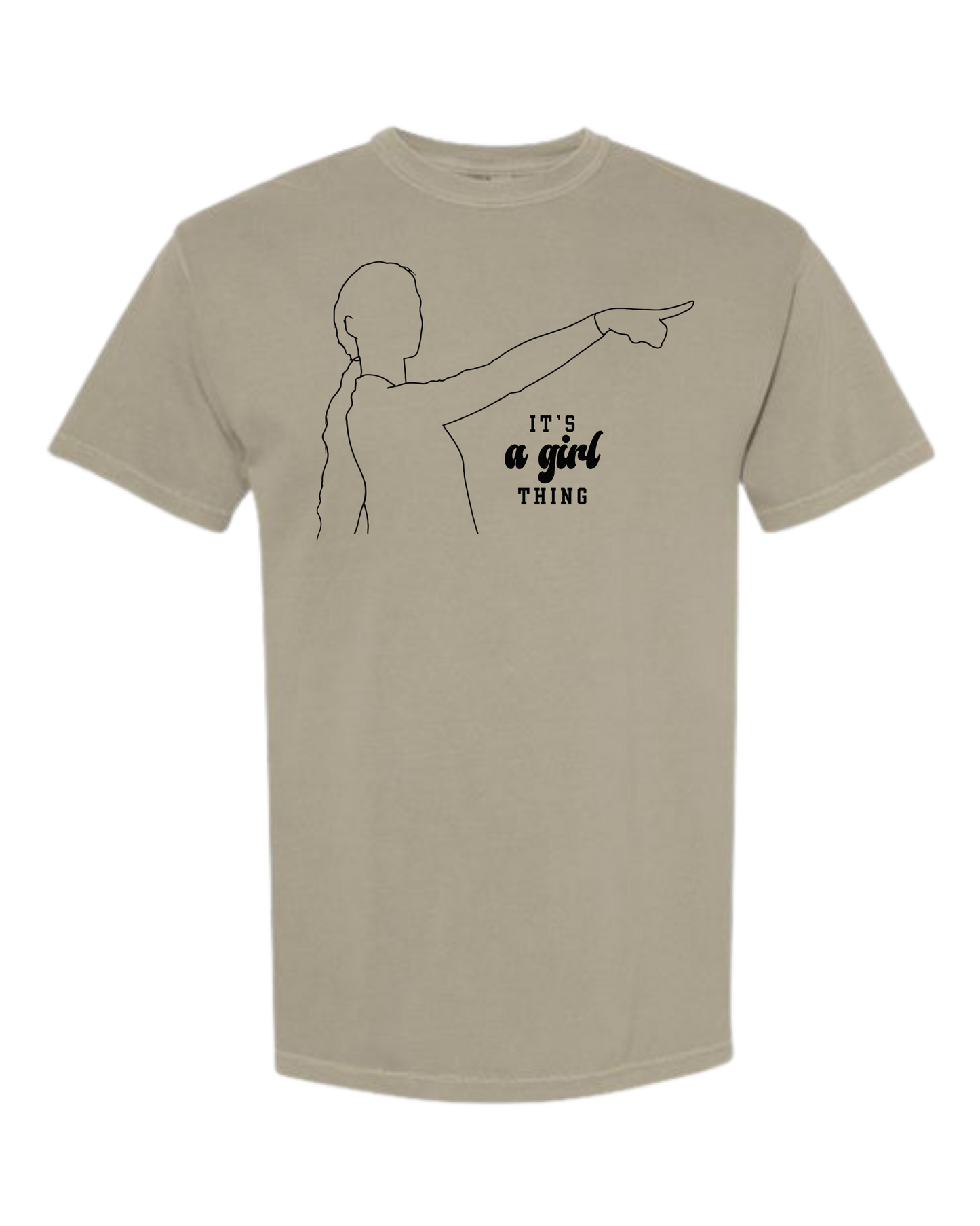 It's A Girl Thing - Comfort Colors - Heavyweight Unisex Tee - Neutral Colors