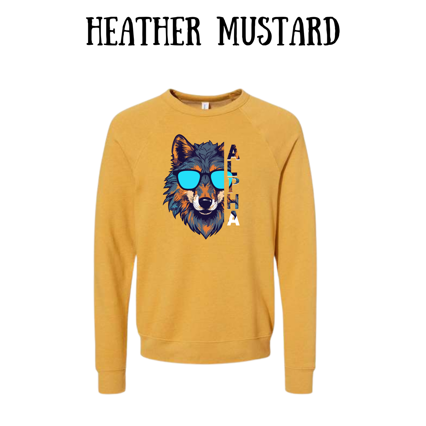 BP - Alpha - Sponge Fleece Raglan Sweatshirt - Assorted Colors