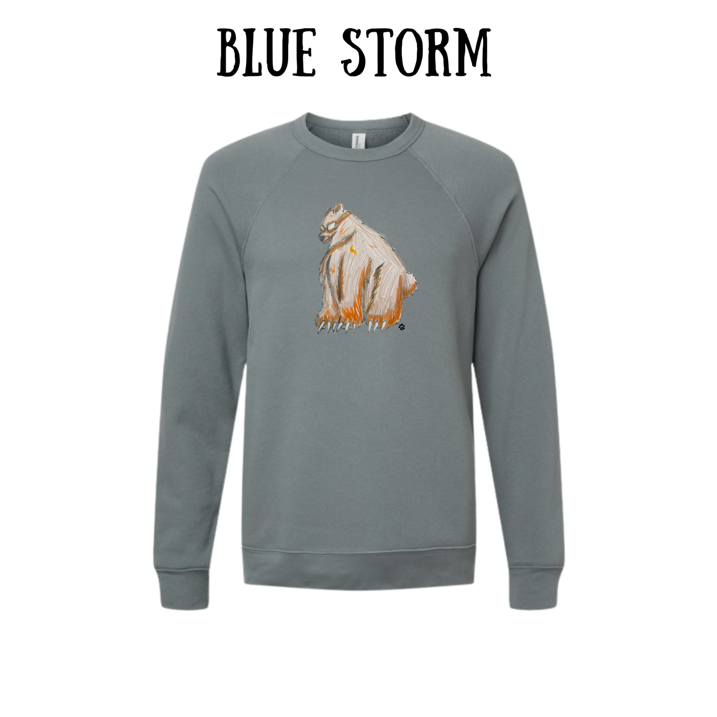 AC - Muscle Bear - Sponge Fleece Raglan Sweatshirt - Blues, Purples