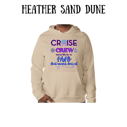 VP - Cruise Crew FAFO - Sponge Fleece Hoodie - Greens, Neutrals