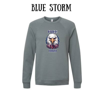 PP - Free Bird - Sponge Fleece Raglan Sweatshirt - Blues, Purples