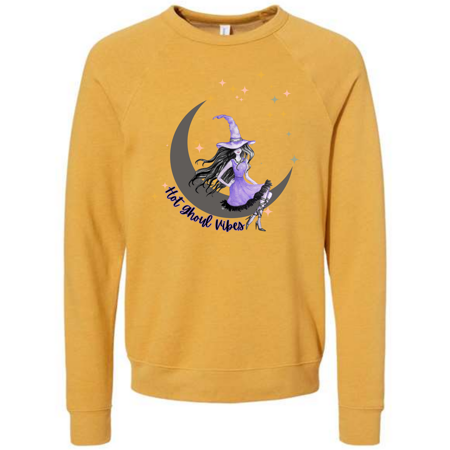 HP - Hot Ghoul Vibes - Sponge Fleece Raglan Sweatshirt - Assorted Colors