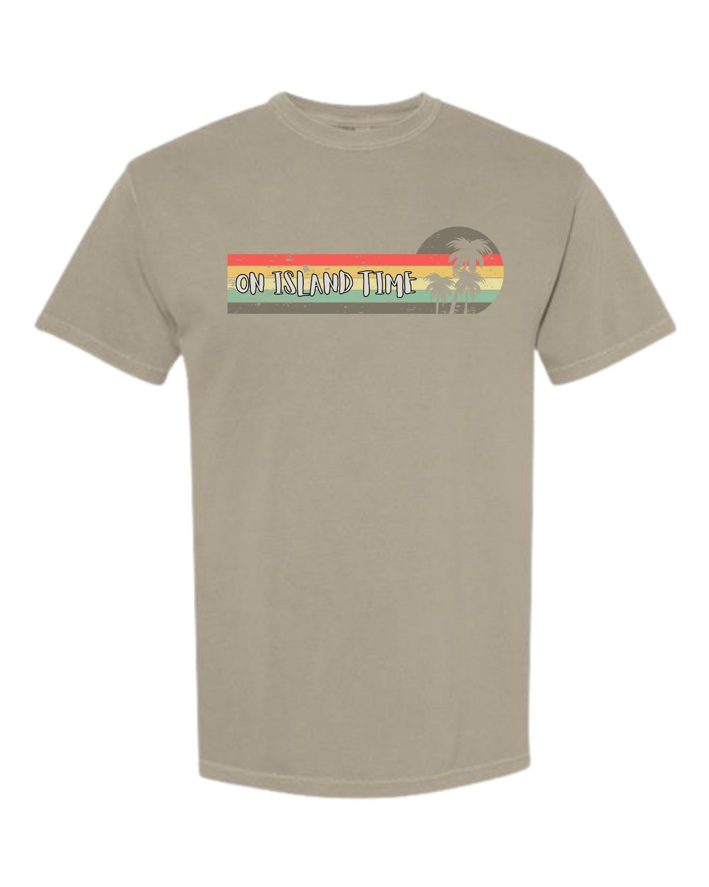On Island Time - Comfort Colors - Heavyweight Unisex Tee - Neutral Colors