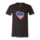 One Nation One Heart - Bella+Canvas - Unisex V-Neck - Neutral Colors