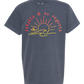 Sunsets & No Regrets - Comfort Colors - Heavyweight Youth Tee - Neutral Colors & Blues