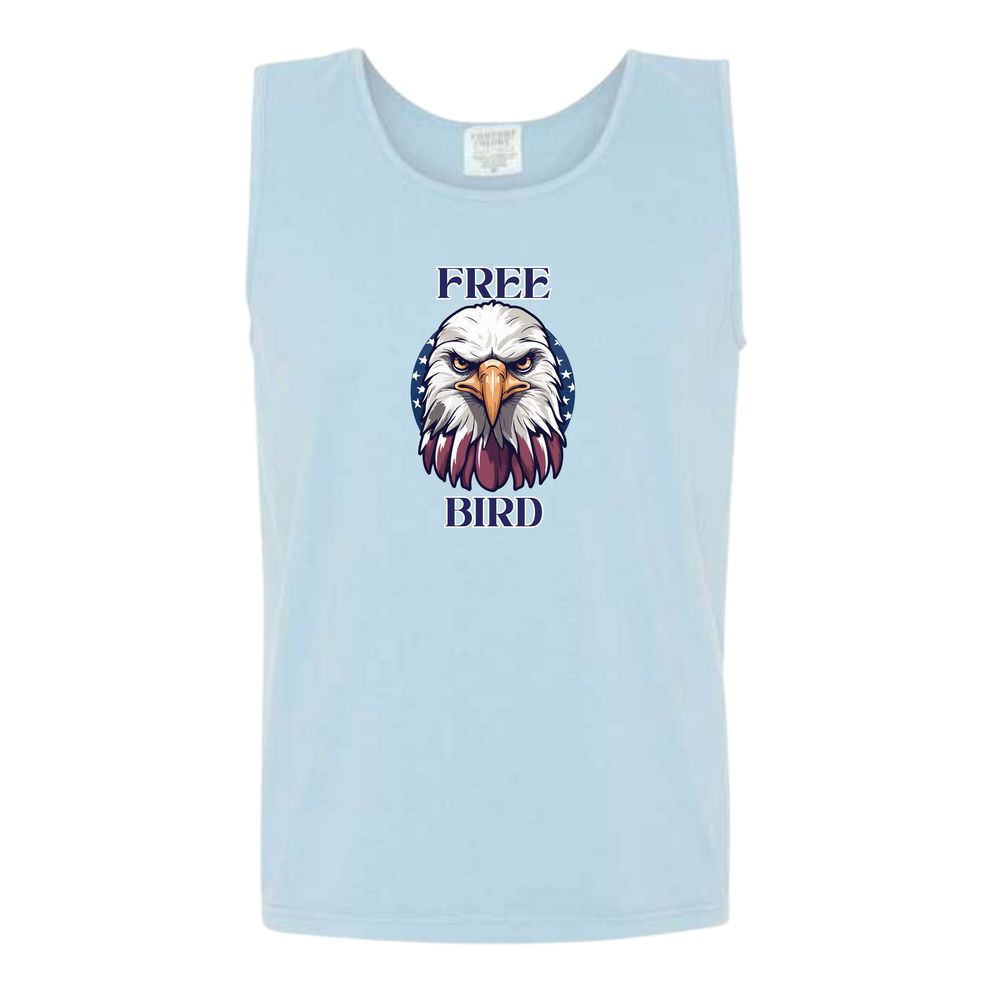 Free Bird - Comfort Colors - Unisex Tank - Neutral Colors & Blues