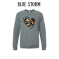 The World is a Better Place With YOU in it - Sponge Fleece Raglan Sweatshirt - Blues, Purples