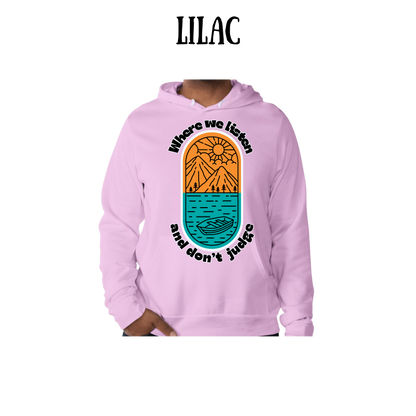 CP - Where We Listen and Don't Judge - Sponge Fleece Hoodie - Blues, Purples