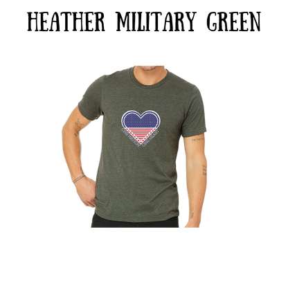 PP - One Nation One Heart - Unisex Tee - Greens