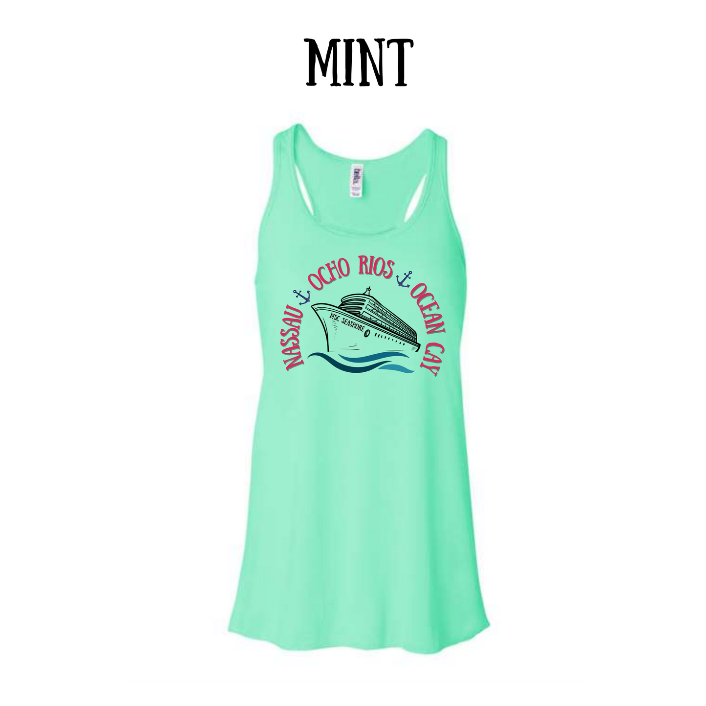 VP - MSC Seashore - Women's Flowy Racerback Tank