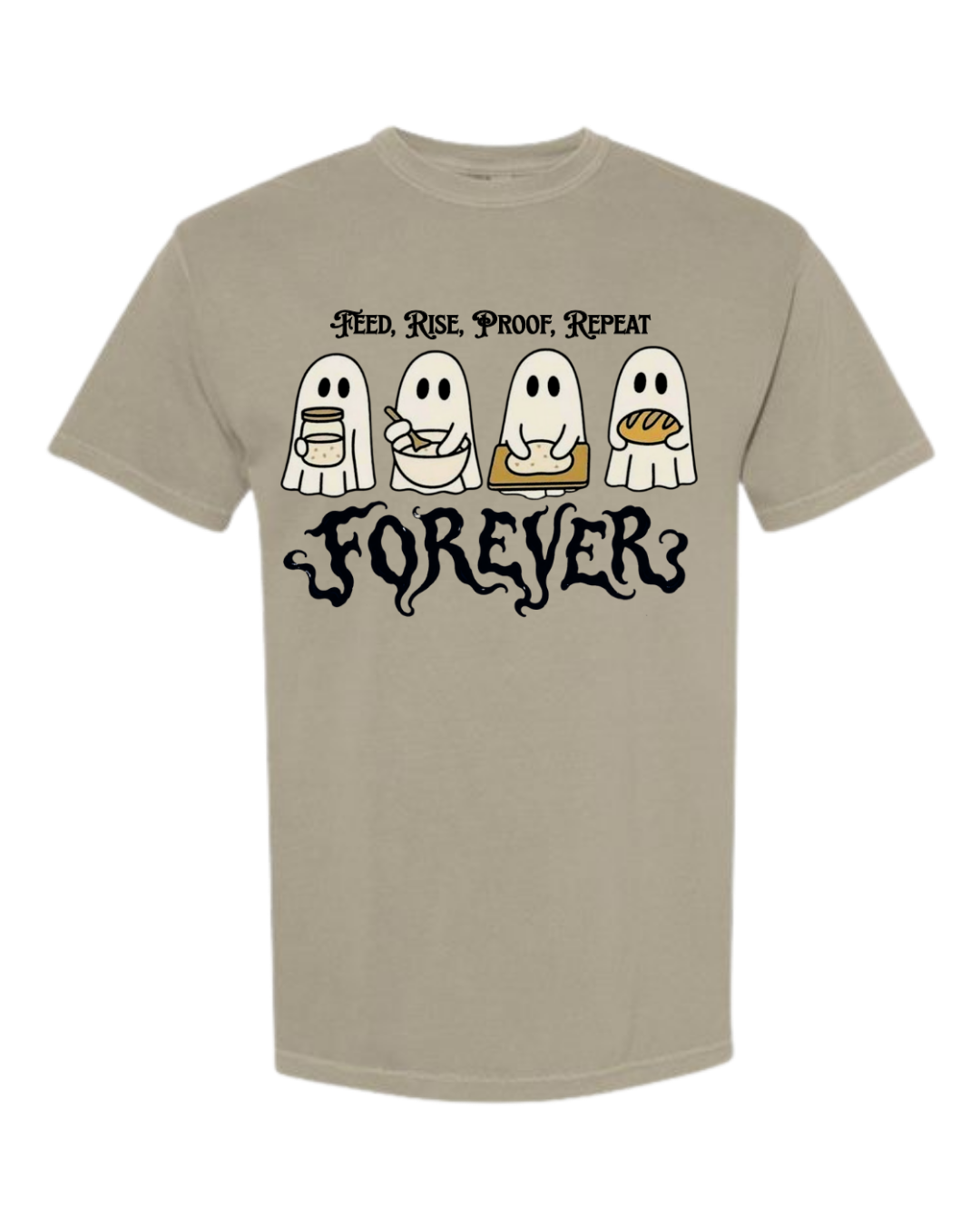 Sourdough Ghosties - Comfort Colors - Heavyweight Unisex Tee - Neutral Colors