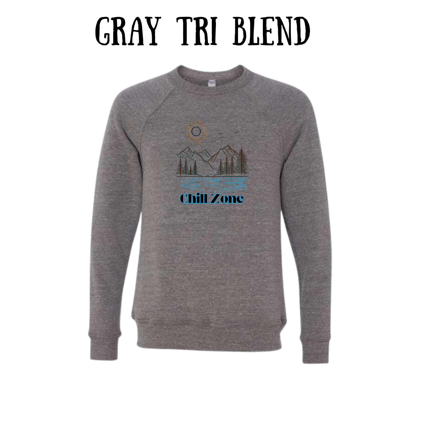 CP - Chill Zone - Sponge Fleece Raglan Sweatshirt - Greens, Neutrals