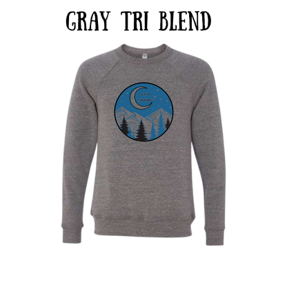 CP - Keep Shining - Sponge Fleece Raglan Sweatshirt - Greens, Neutrals
