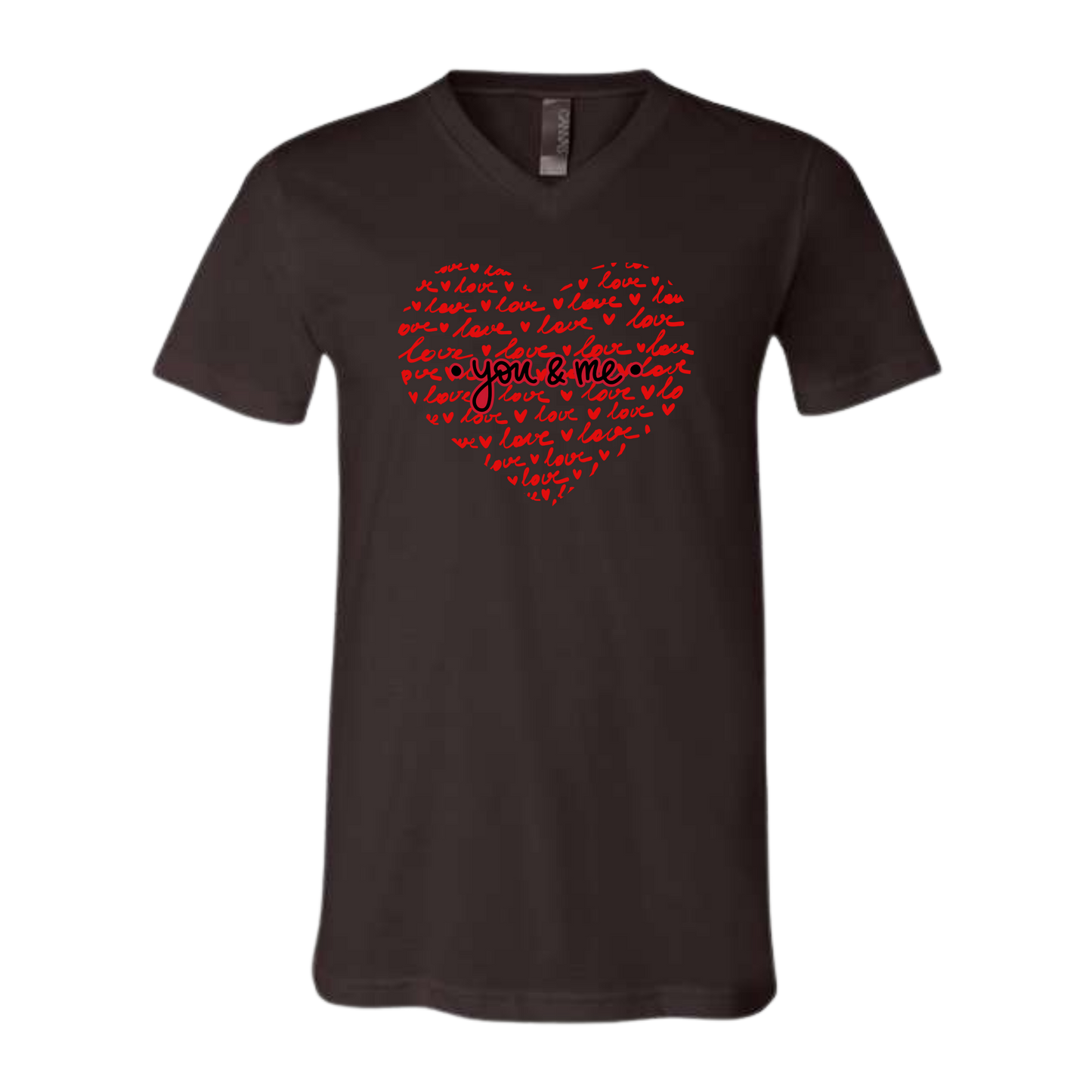 You & Me - Bella+Canvas - Unisex V-Neck - Neutral Colors