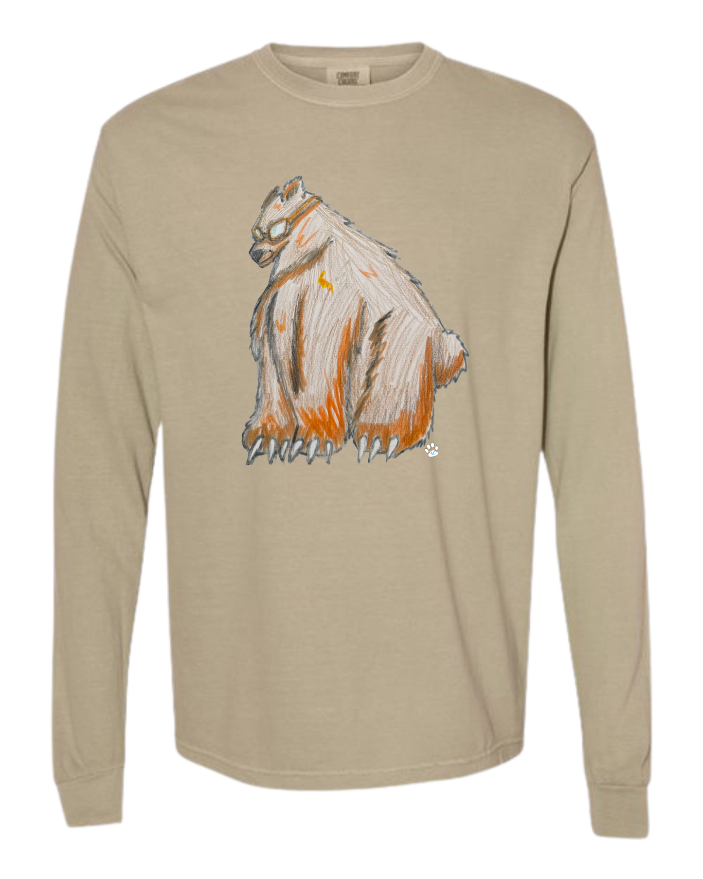 Muscle Bear - Comfort Colors - Heavyweight Long Sleeve Tee - Neutral Colors