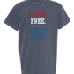 Saved. Free. Loud & Proud - Comfort Colors - Heavyweight Youth Tee - Neutral Colors & Blues