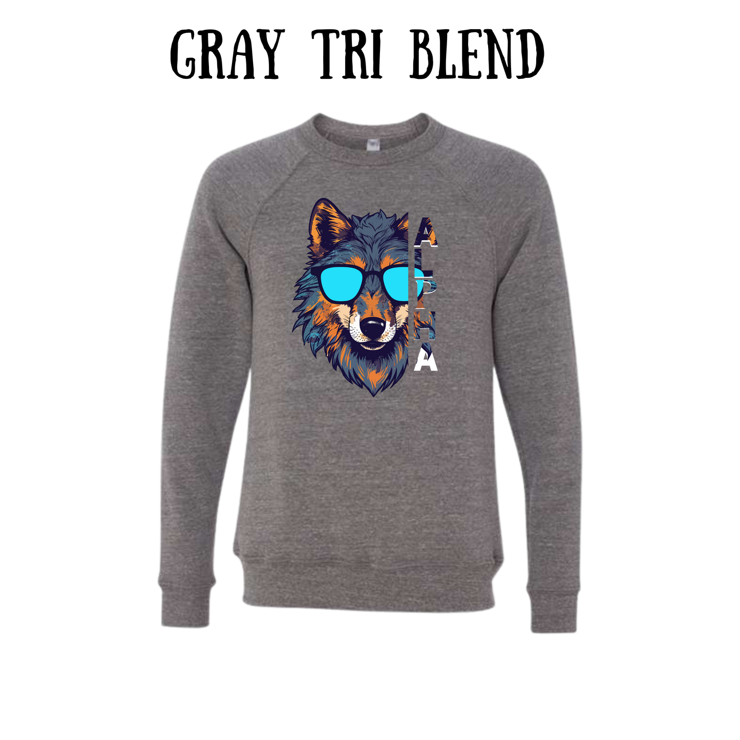 BP - Alpha - Sponge Fleece Raglan Sweatshirt - Greens, Neutrals