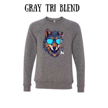 BP - Alpha - Sponge Fleece Raglan Sweatshirt - Greens, Neutrals