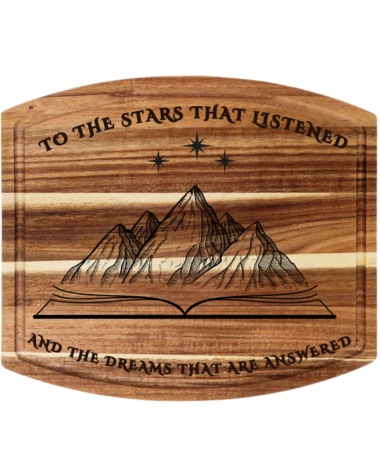 To The Stars That Listened ACOTAR vibe Charcuterie/ Cutting Board