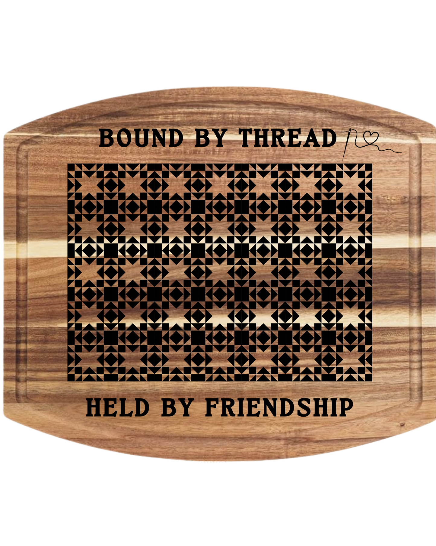 Bound By Thread Held By Friendship Charcuterie/ Cutting Board