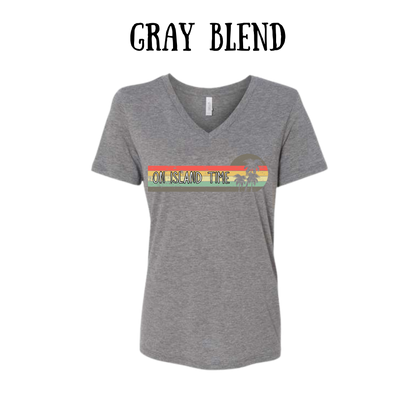 VP - On Island Time - Women's V-Neck - Assorted Colors