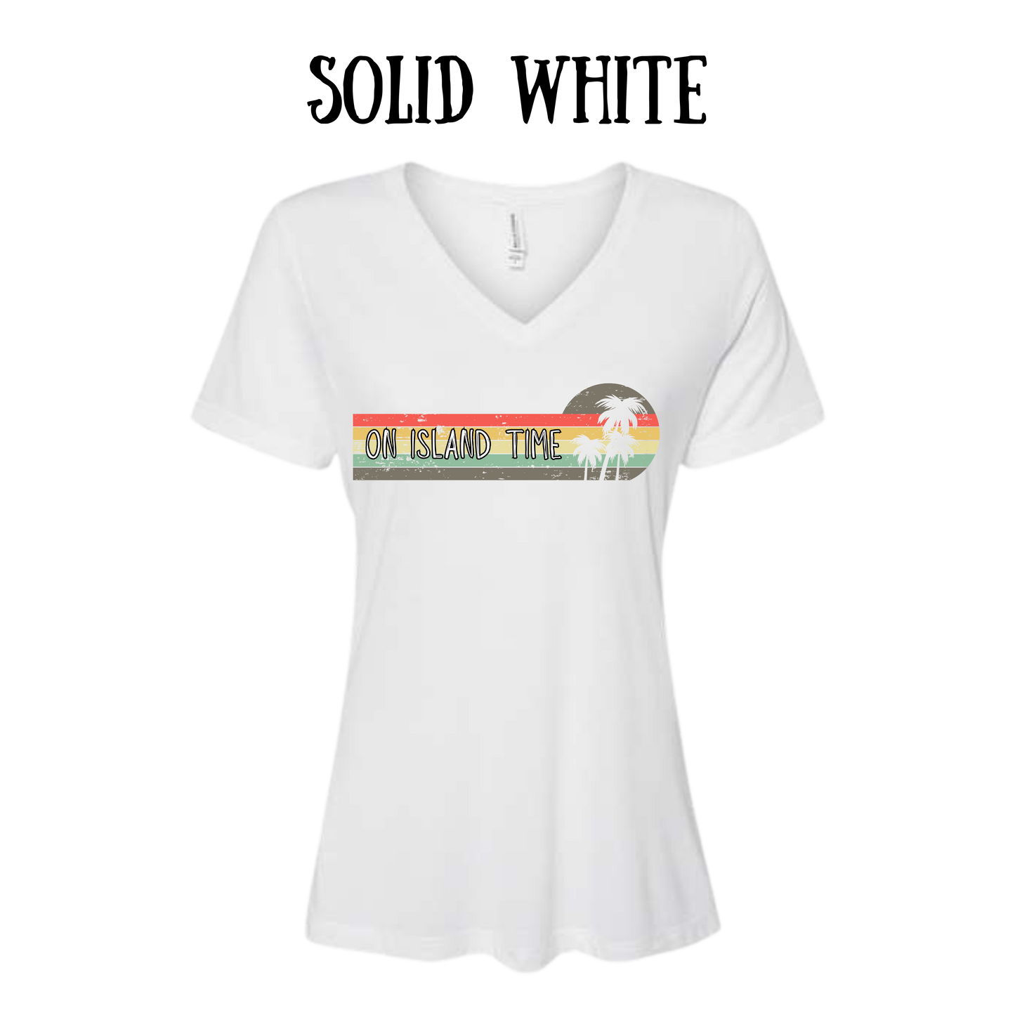 VP - On Island Time - Women's V-Neck - Assorted Colors