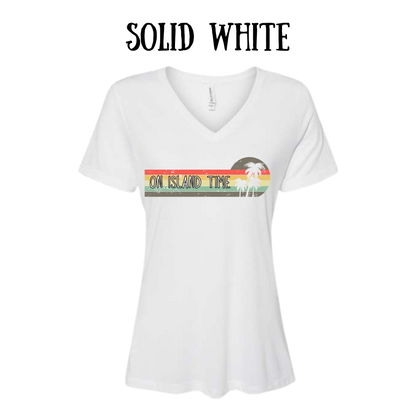 VP - On Island Time - Women's V-Neck - Assorted Colors