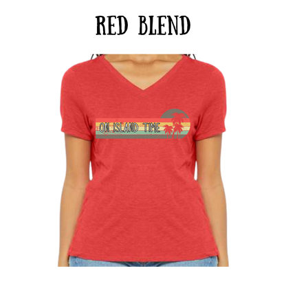 VP - On Island Time - Women's V-Neck - Assorted Colors