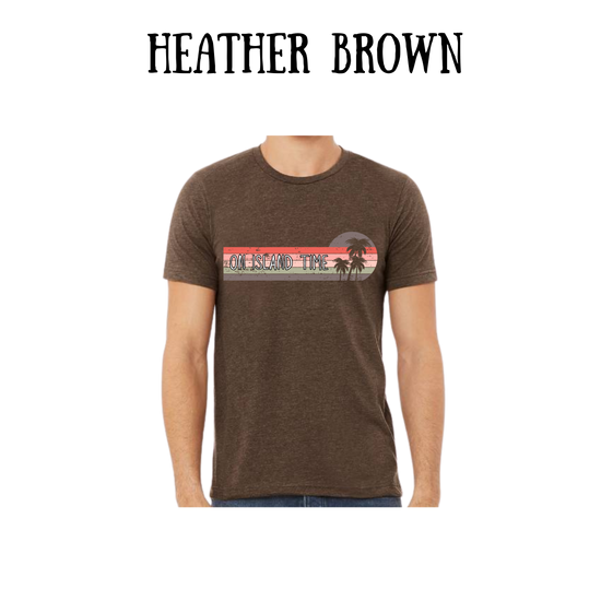 VP - On Island Time - Unisex Tee - Yellows, Oranges, Reds