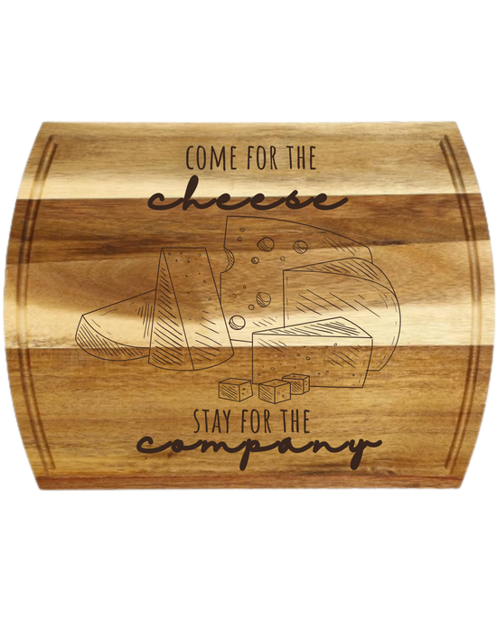 Come for the Cheese Charcuterie/ Cutting Board