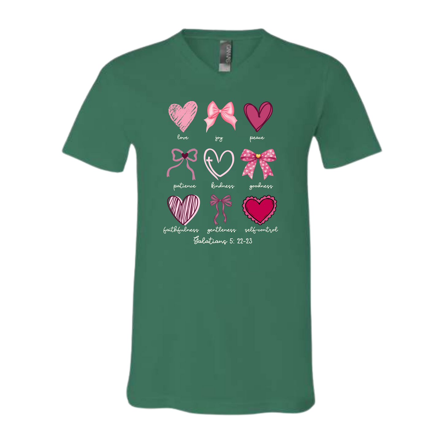 Galatians 5 - Valentines - Bella+Canvas - Unisex V-Neck - Assorted Colors