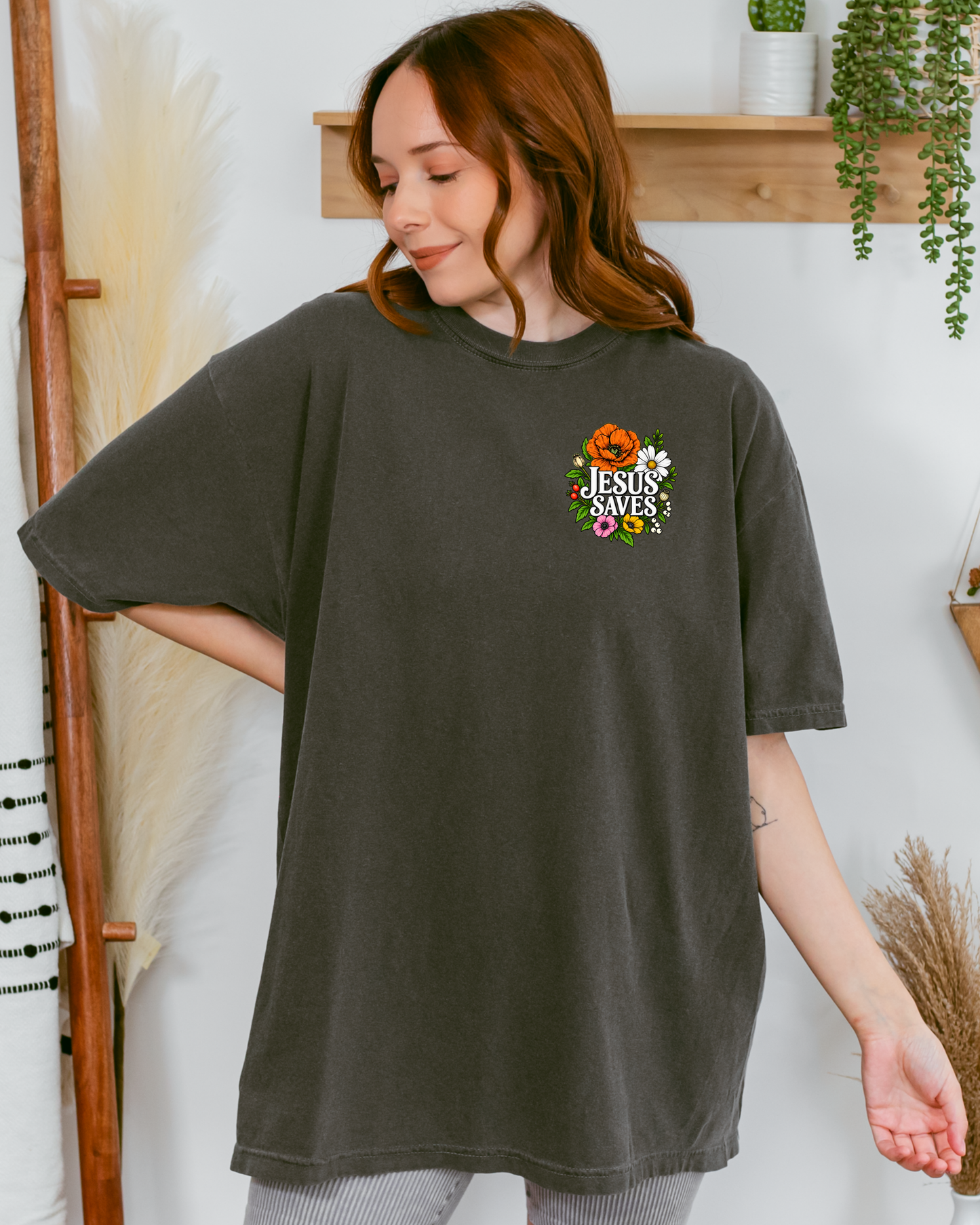 Jesus Saves - Comfort Colors - Heavyweight Unisex Tee - Neutral Colors