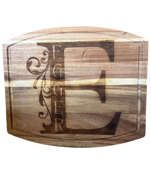 Custom Monogram Charcuterie/ Cutting Board