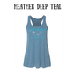 VP - Life Happens the Beach Helps - Women's Flowy Racerback Tank